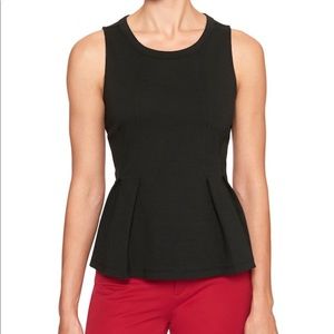 NWT Sleeveless Pleated Peplum Top